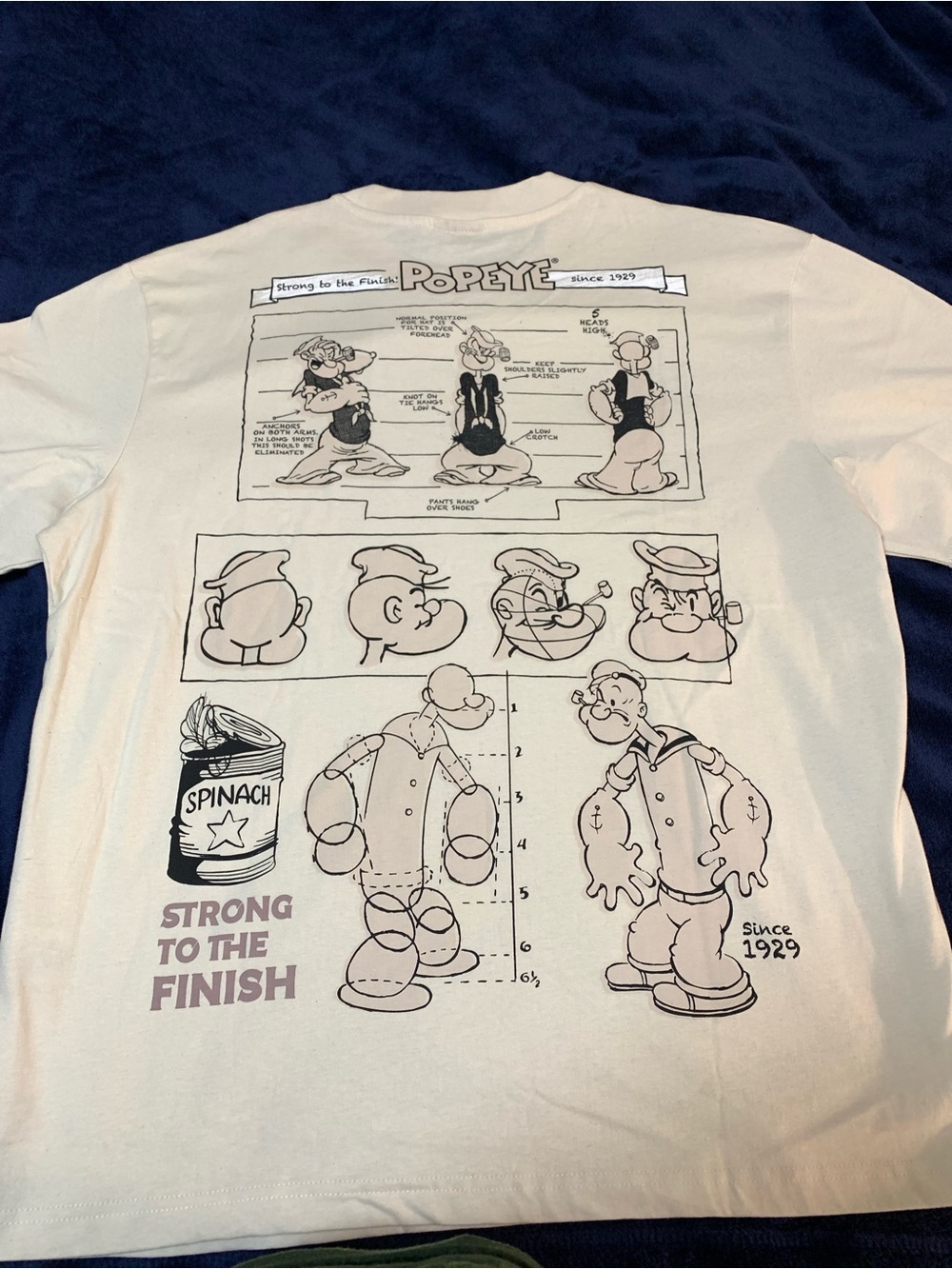 Popeye White Short-Sleeve Graphic Tee